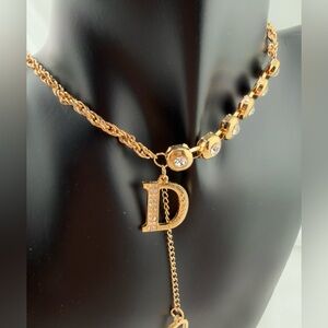 Unique Gold Initial Pendant Necklace